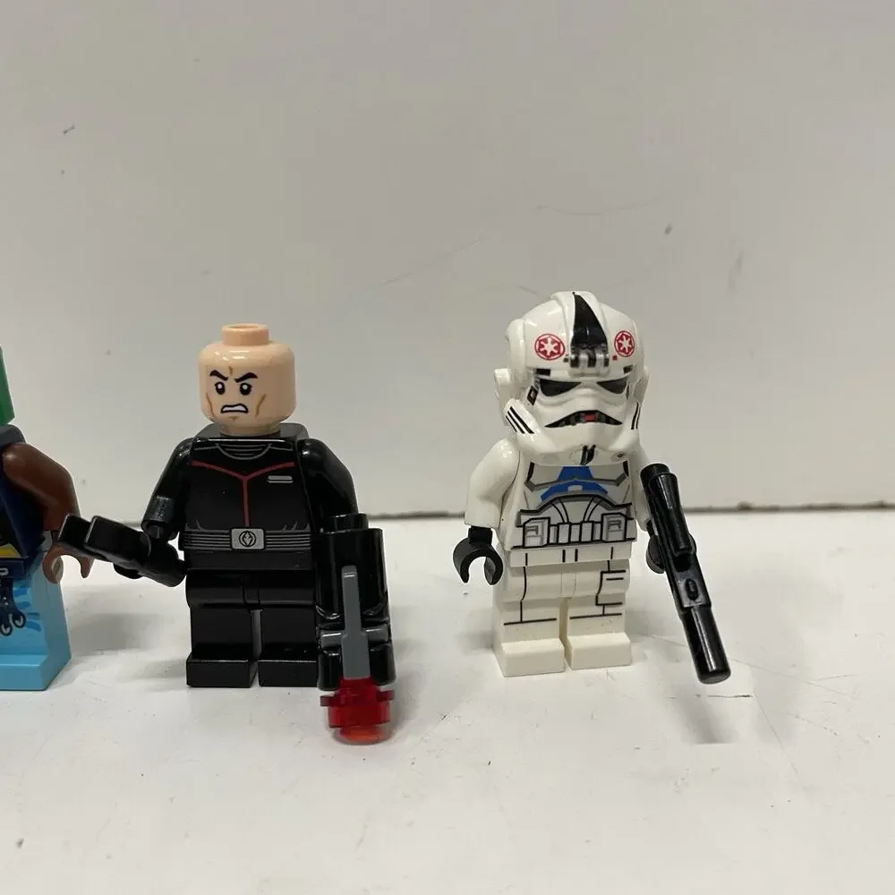 Star Wars Lego Minifigure Lot Of 3 AT-AT Driver Imperial Officer Mandalorian